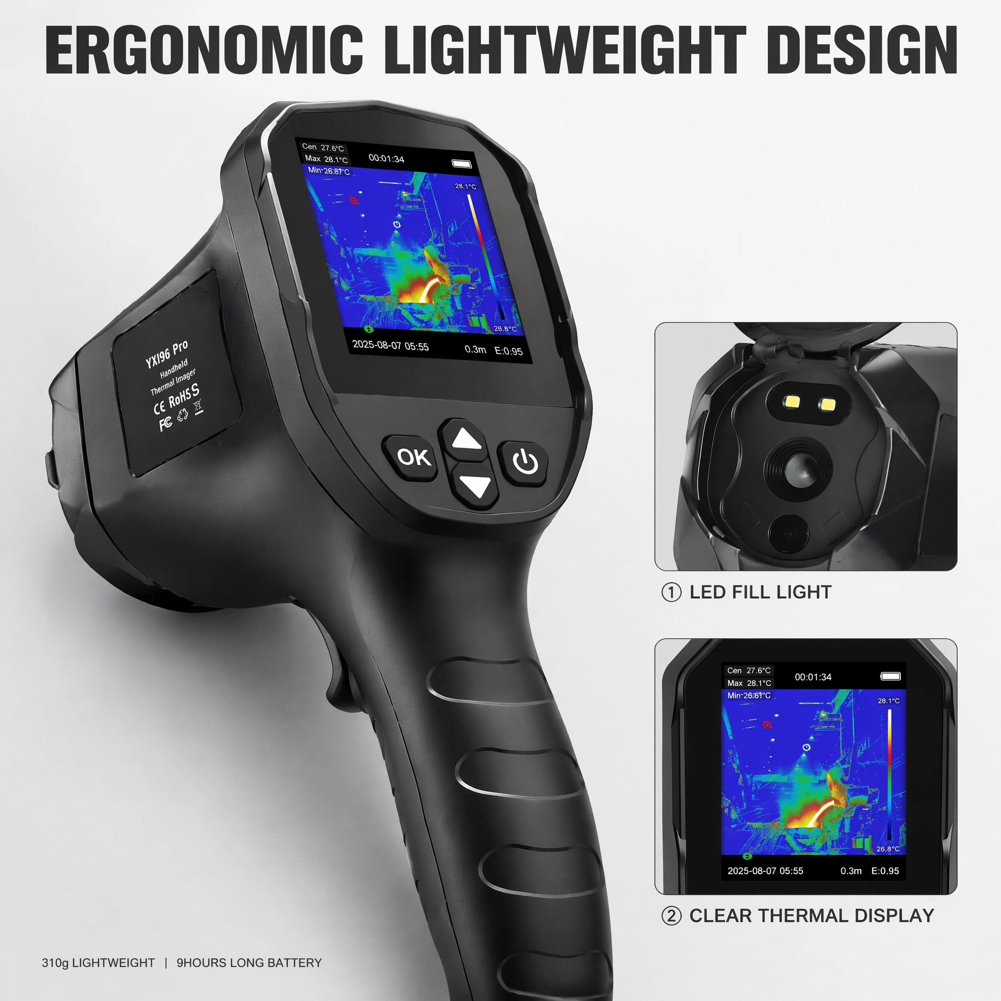 HP-YXI96/YXI96 Pro Pencitraan  - Nf 521 Thermal Imaging Camera ulasan dan harga