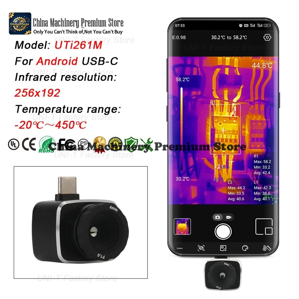 Kamera Pencitraan Termal Infra - Thermal Imaging Camera 256X192 ulasan dan harga